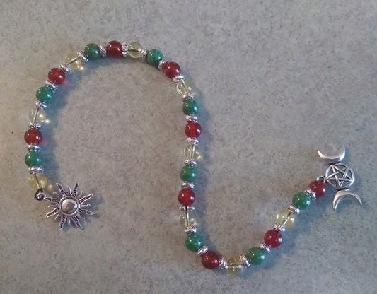 Litha/Summer Soltice Meditation Prayer Beads